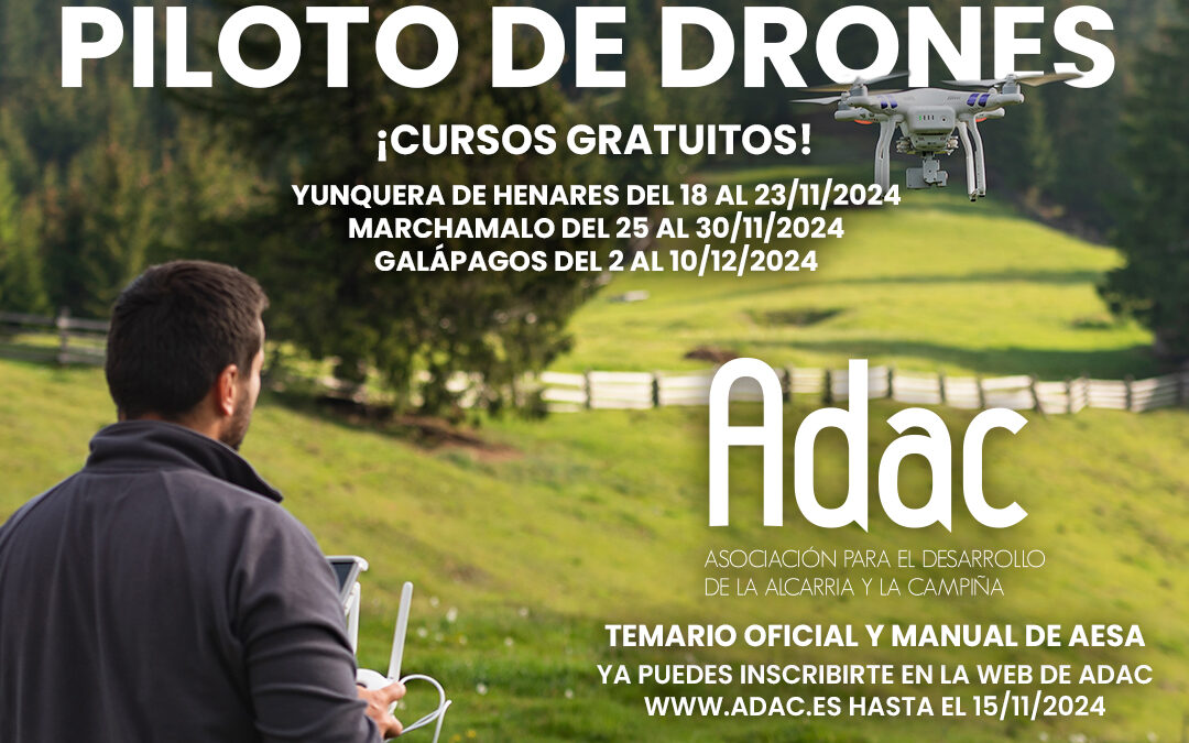 ADAC lanza una formación gratuita en piloto de drones