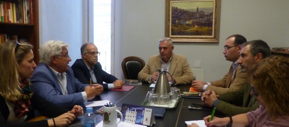 Reunión de José Luis Vega, Presidente de la Diputación de Guadalajara con los Grupos de Acción Local de la provincia