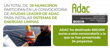 ADAC destina 600.000 euros a esta convocatoria a la que se han presentado 34 proyectos